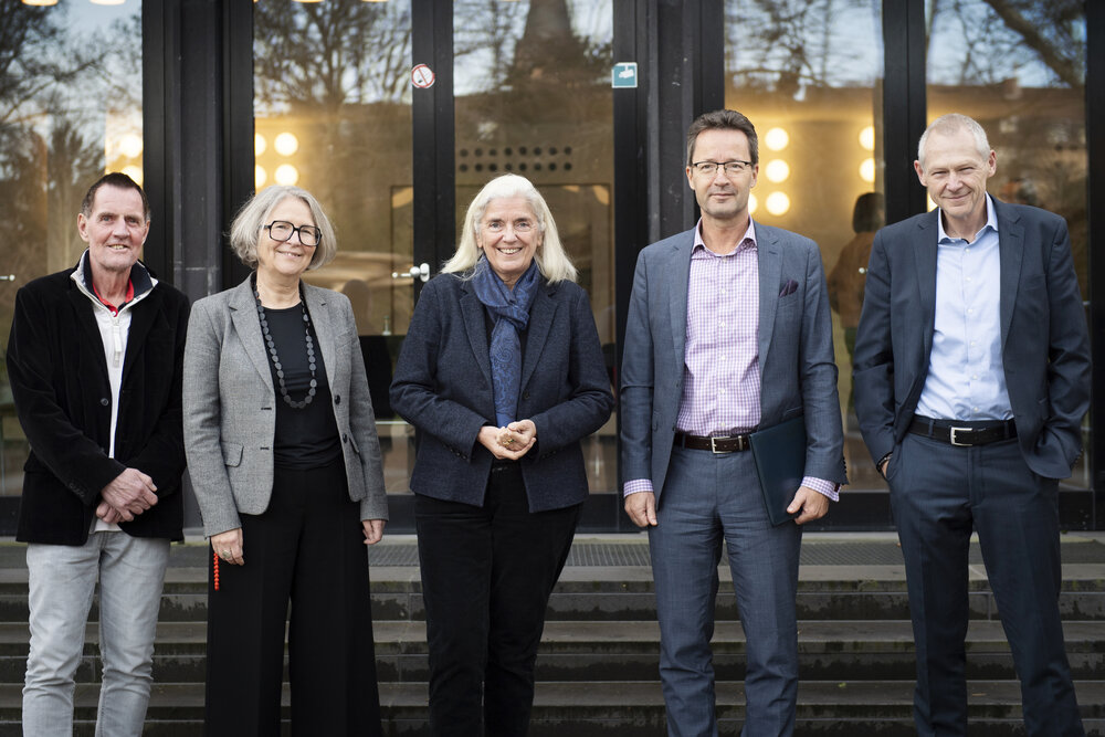 Gruppenfoto: v.l.n.r Holger Burckhart, Christiane Dusch, Isabelle Pfeiffer-Poensgen, Lambert T. Koch, Manfred Fischedick